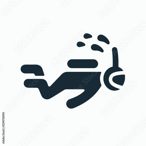 vector illustration of people snorkeling on the beach