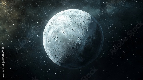 Moon's surface, space background, cosmic view, for astronomy