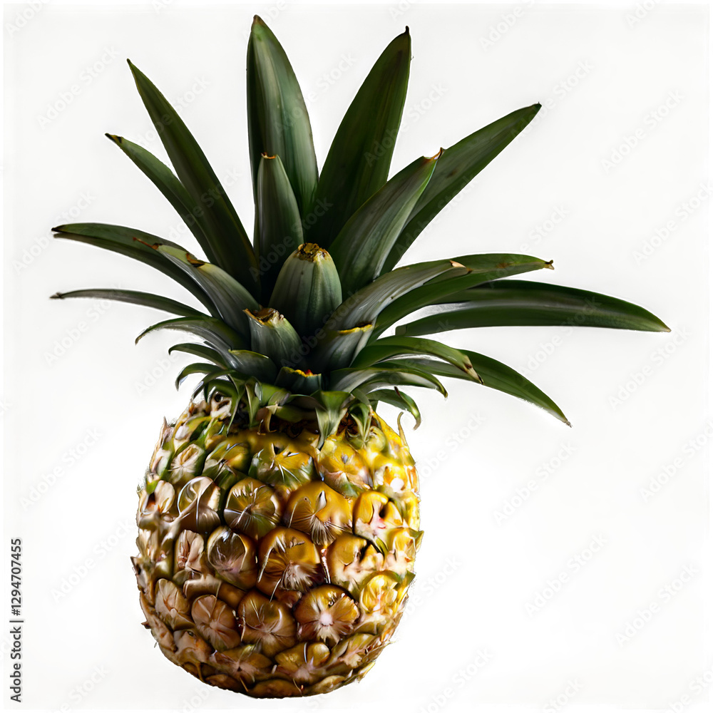pineapple on white background pineapple on white background
