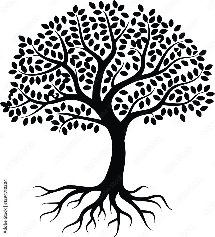 Obraz premium Tree of life svg, Family Tree Branch SVG