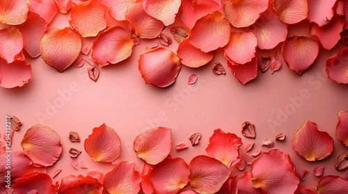 Enchanting Henna Art with Ornamental Rose Petals on a Pastel Pink Background