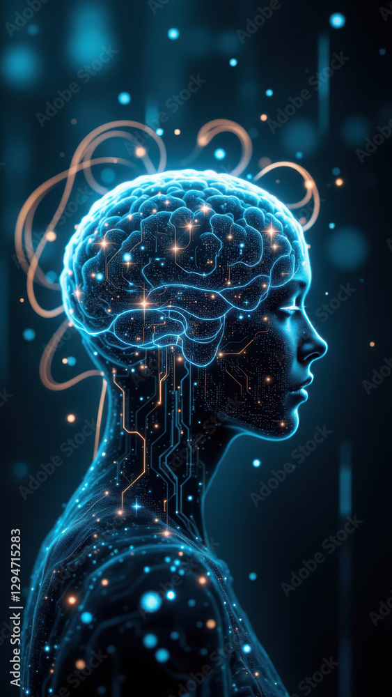 An artistic depiction of a humanoid AI with glowing neural connections, representing advanced artificial general intelligence. An artistic depiction of a humanoid AI with glowing neural connections, representing advanced artificial general intelligence.