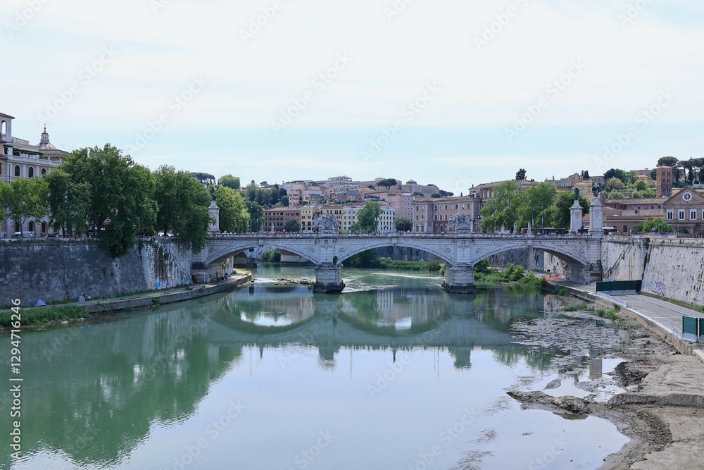 Fototapeta premium Blick in das Zentrum der Stadt Rom in Italien 