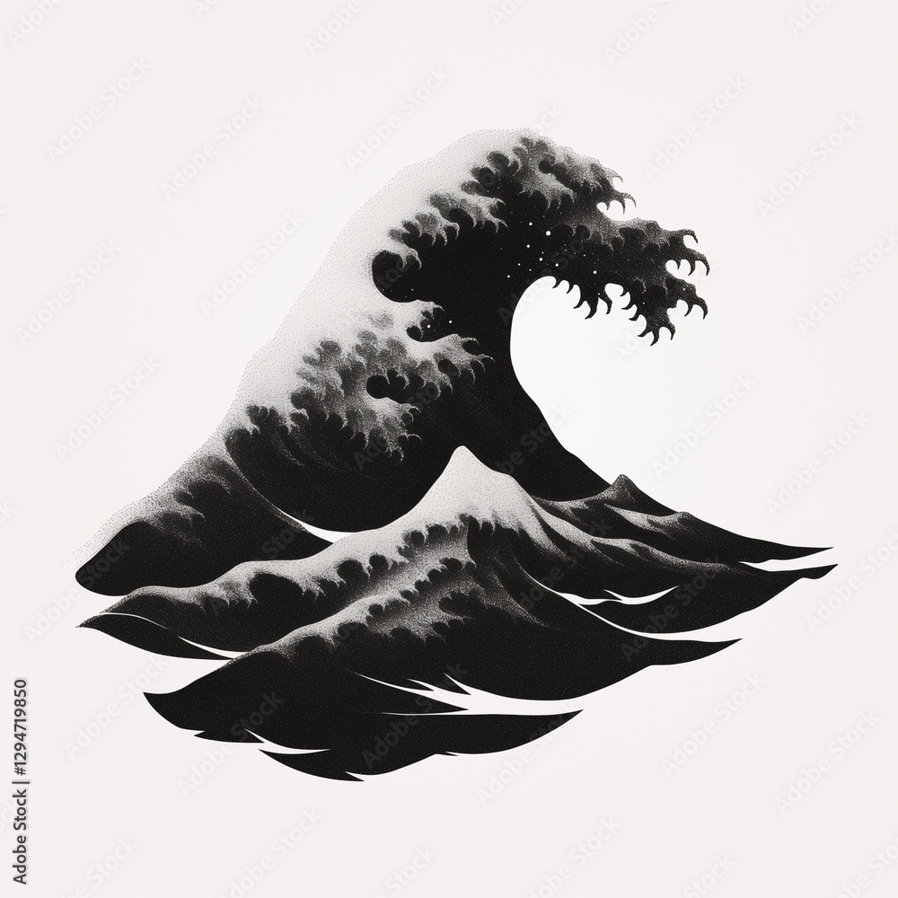vector illustration of wave
