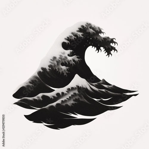 Obraz na płótnie vector illustration of wave w salonie