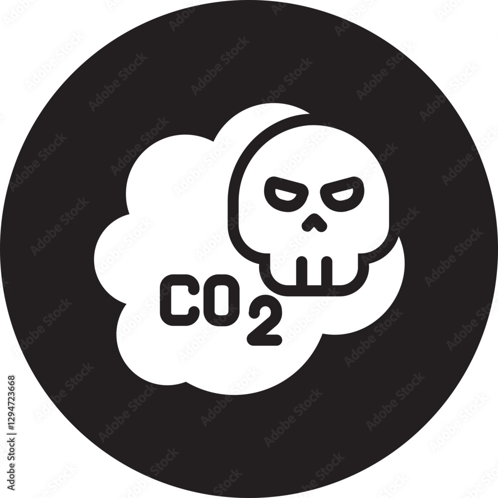 co2 glyph icon co2 glyph icon