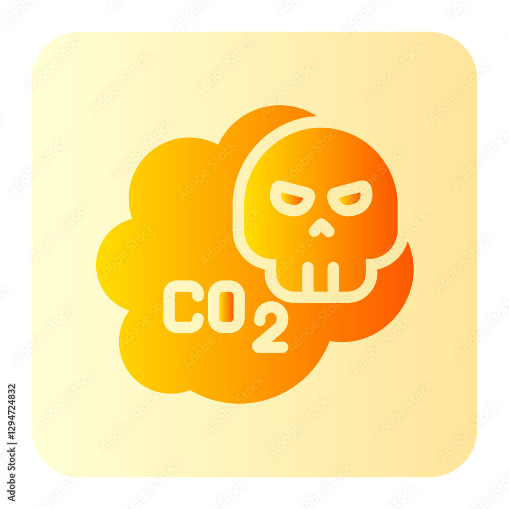 co2 gradient icon co2 gradient icon