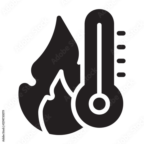 High Temperature  glyph icon