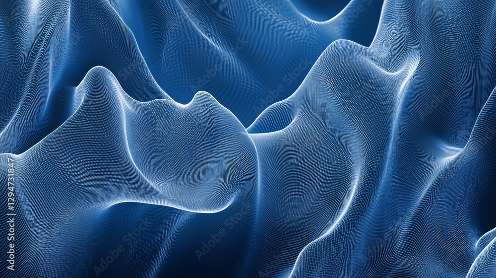 Obraz premium A modern abstract blue background with geometric lines and a sleek gradient, perfect for corporate branding, business materials, website headers, flyers, and contemporary wallpaper.