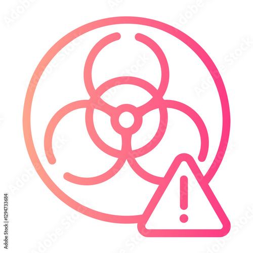 biohazard gradient icon