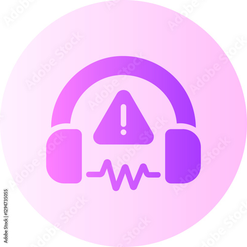 Noise Pollution gradient icon