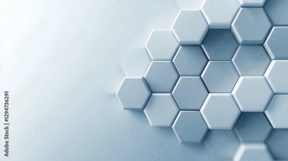 Abstract Hexagonal Patterns in Soft Blue for Modern Design Projects Abstract Hexagonal Patterns in Soft Blue for Modern Design Projects