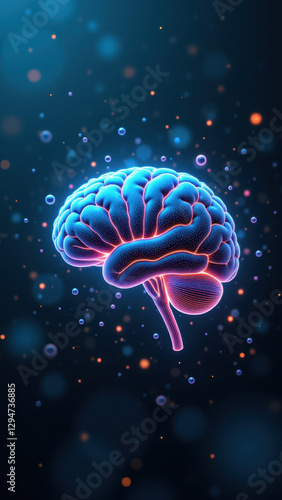 Wallpaper Mural Illustration of artificial general intelligence with a brain graphic. Torontodigital.ca