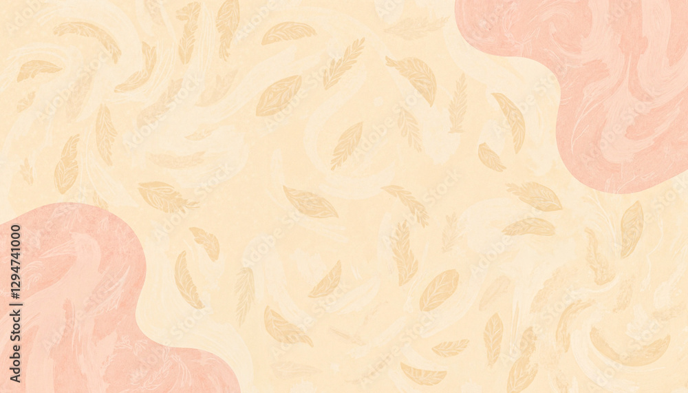 Fototapeta premium Braided straw mat texture with soft pastel gradients, relaxation concept