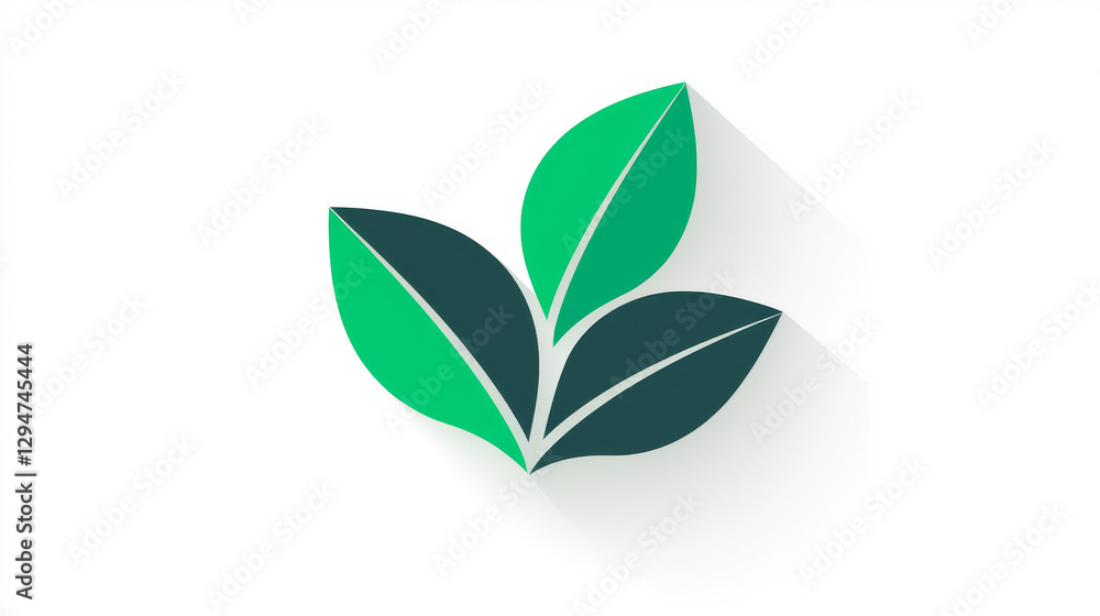 Green Recycling Symbol in Flat Illustration Style Representing Eco-Friendly Practices and Environmental Awareness, Logo Green Recycling Symbol in Flat Illustration Style Representing Eco-Friendly Practices and Environmental Awareness, Logo