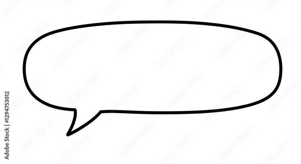 Blank Speech Bubble: A Simple Communication Symbol Blank Speech Bubble: A Simple Communication Symbol