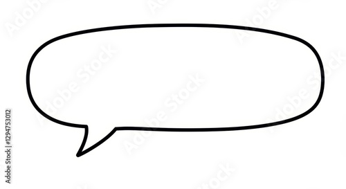 Blank Speech Bubble: A Simple Communication Symbol
