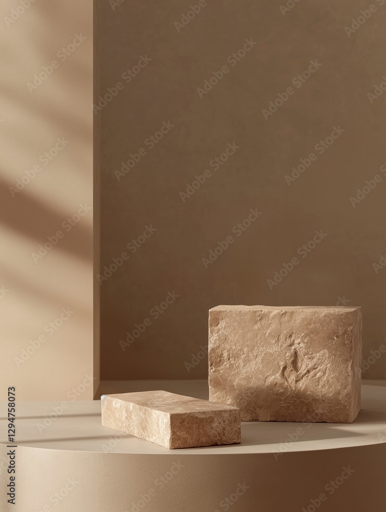 Ultra-modern exhibition featuring sculptural rectangular pedestal for luxury beauty product showcase_3 Ultra-modern exhibition featuring sculptural rectangular pedestal for luxury beauty product showcase_3