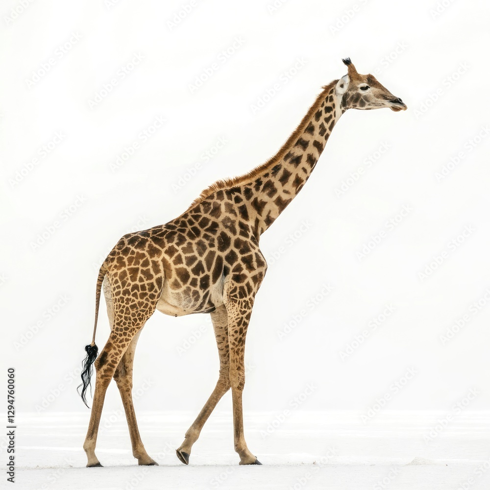 Obraz premium giraffe isolated on white
