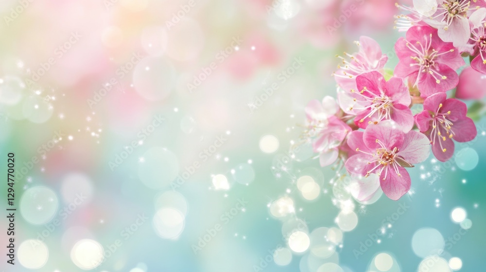 Beautiful background template made of Spring flowers. Beautiful background template made of Spring flowers.