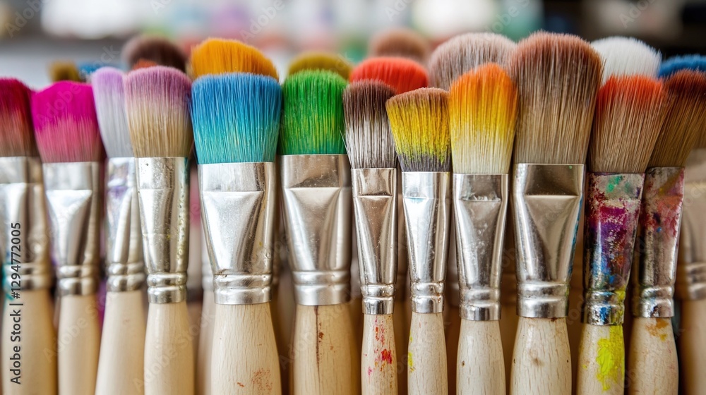 Fototapeta premium Paintbrushes Multicolor