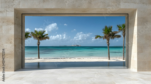 Wallpaper Mural Coastal Modern Home View of Ocean Torontodigital.ca