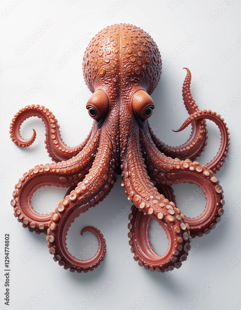 Obraz premium The Enigmatic Octopus: Intelligence and Elegance Beneath the Waves