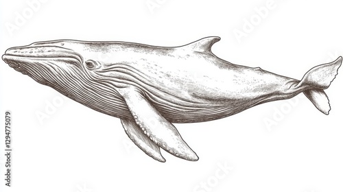 A vintage engraving depicting a humpback whale and a wild cachalot with a background line, juxtaposed with a modern artistic portrayal of a giant dolphin