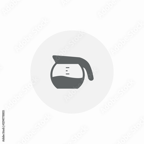 coffee glass pot icon sign vector