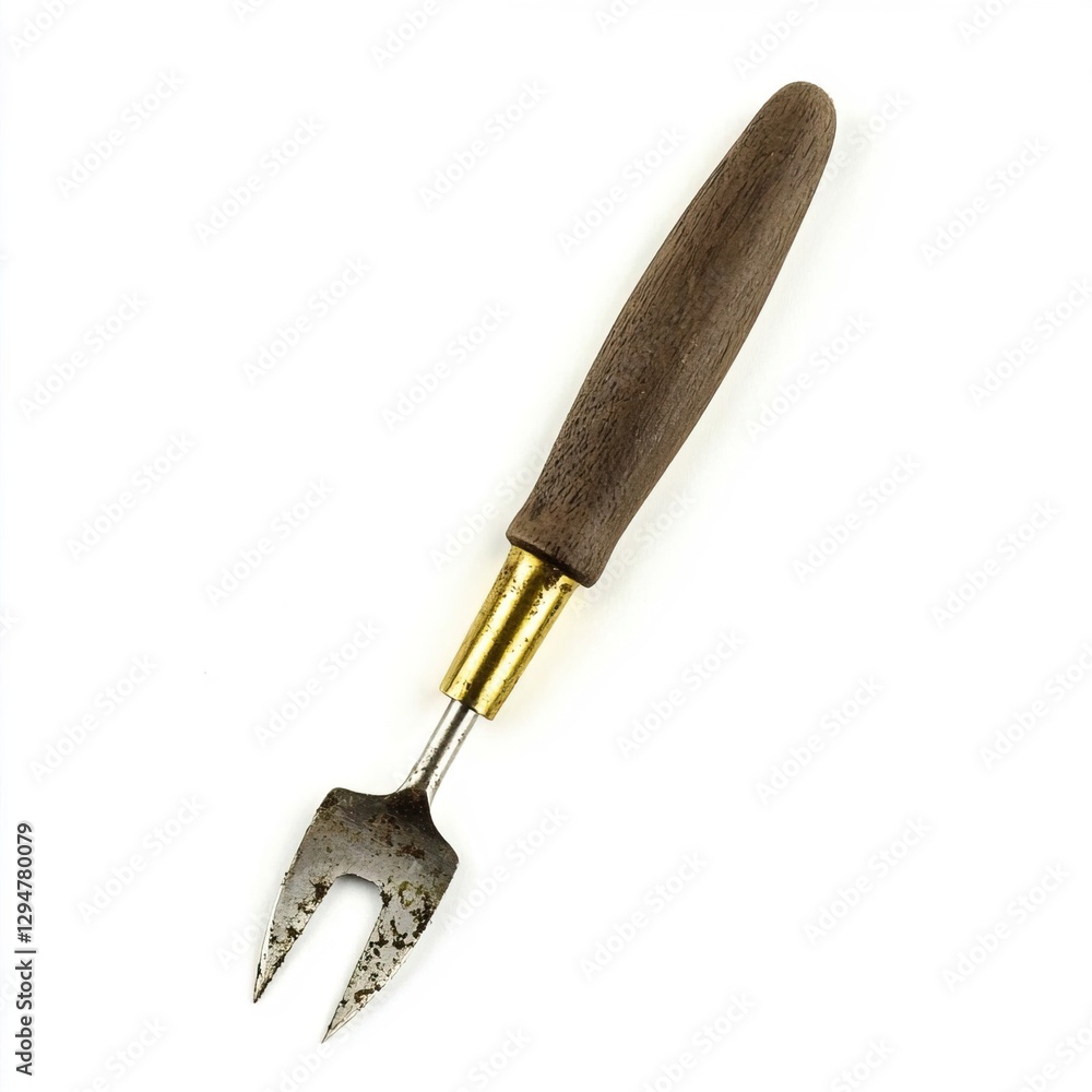 Fototapeta premium Gardening Tool for Plant Cutting and Maintenance with Wooden Handle, Garden tools ideas.