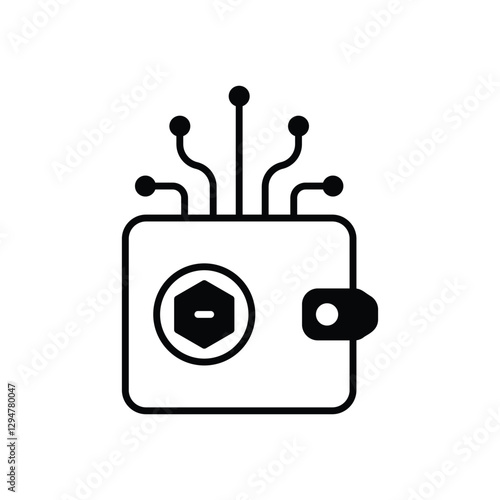 Digital Wallet Vector icon