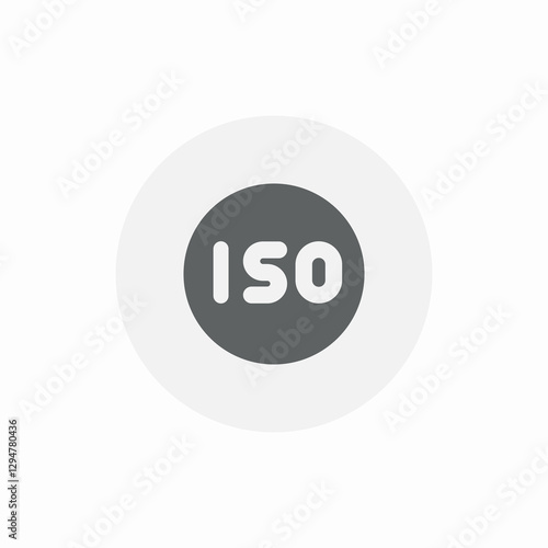 light sensitivity icon sign vector