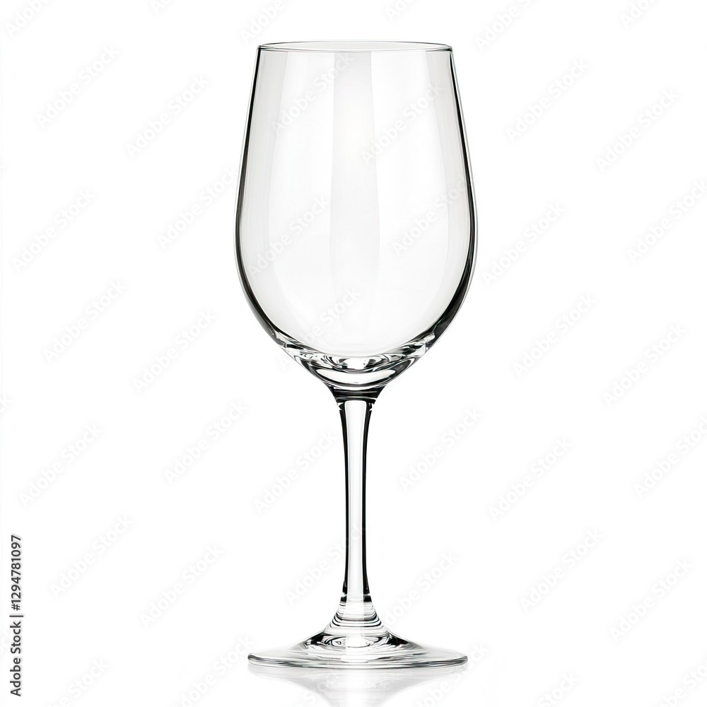 Elegant Wine Glass on a White Background for Stylish Tableware, Kitchenware concept. Elegant Wine Glass on a White Background for Stylish Tableware, Kitchenware concept.