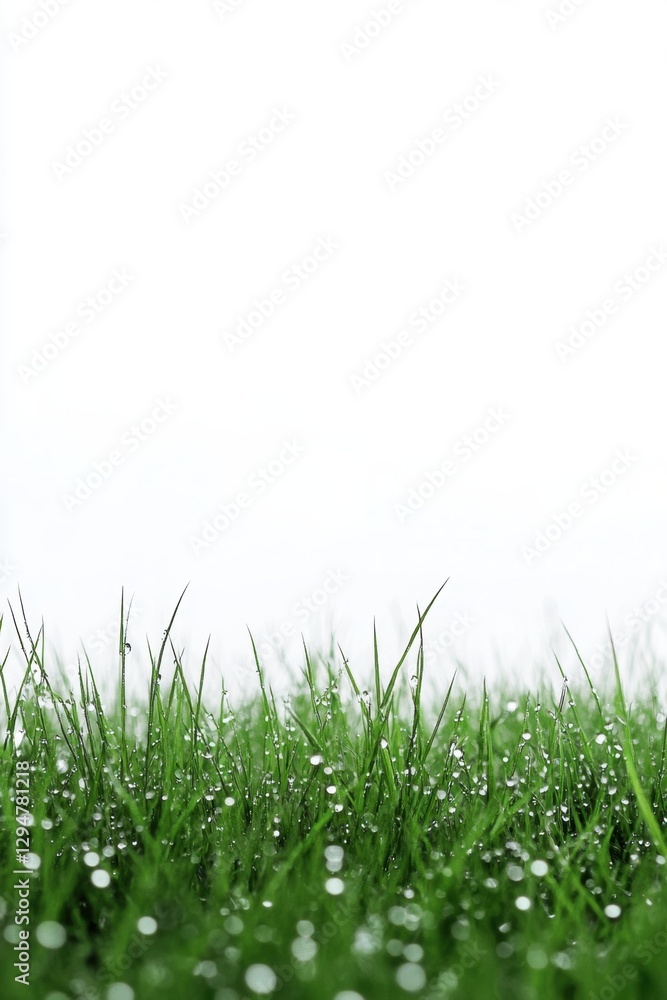 Fototapeta premium Green fresh grass lawn in Spring.