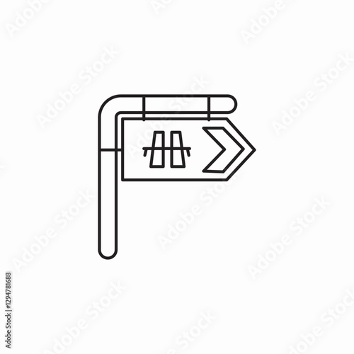 road barrier icon sign vector