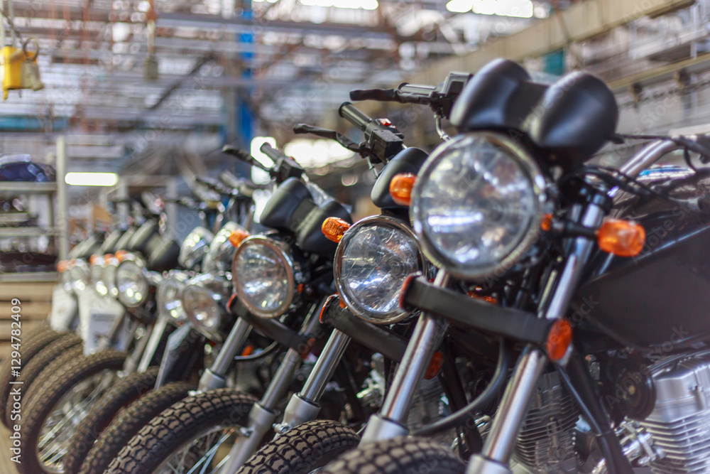 Fototapeta premium Products of the motorcycle manufacture.