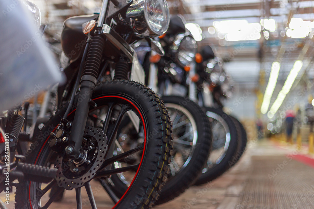 Fototapeta premium Products of the motorcycle manufacture.