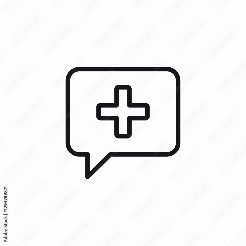 medical message icon sign vector medical message icon sign vector