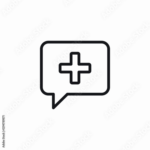 medical message icon sign vector