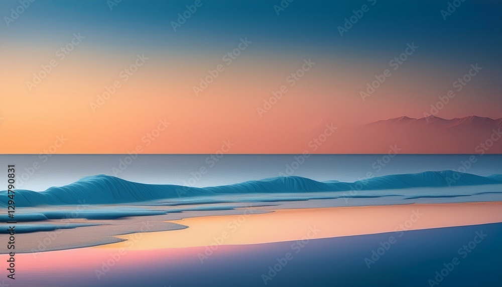 Obraz premium Pastel Gradient at the beach