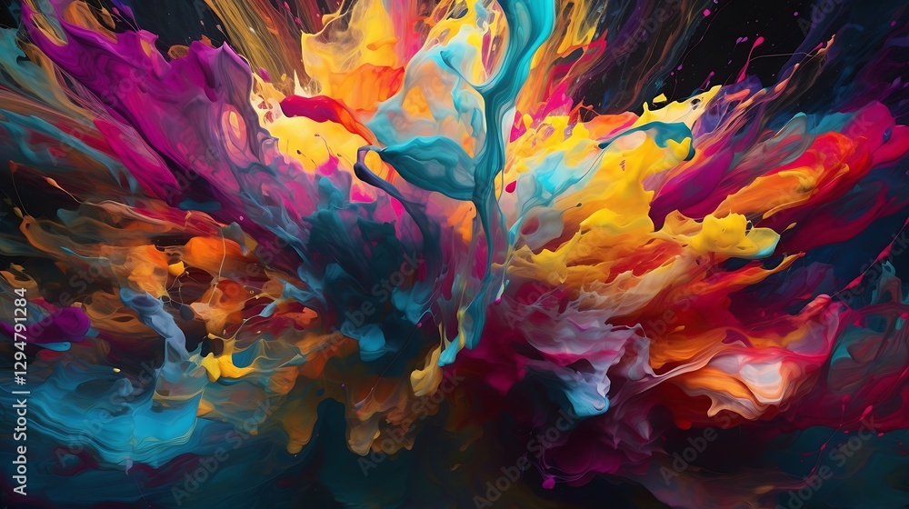 Colorful swirling paint splash artistic background images Colorful swirling paint splash artistic background images