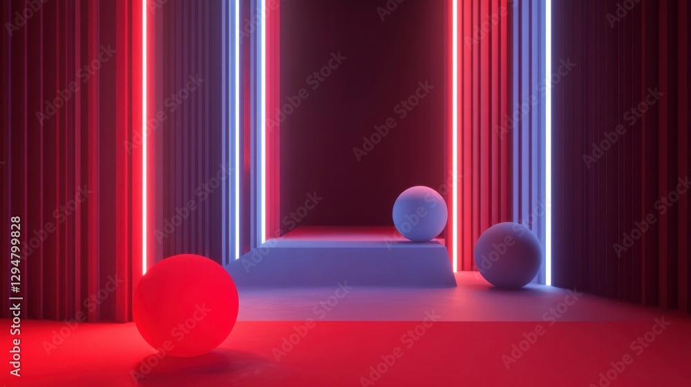 Abstract Interactive Design with Bright Lighting Elements Abstract Interactive Design with Bright Lighting Elements
