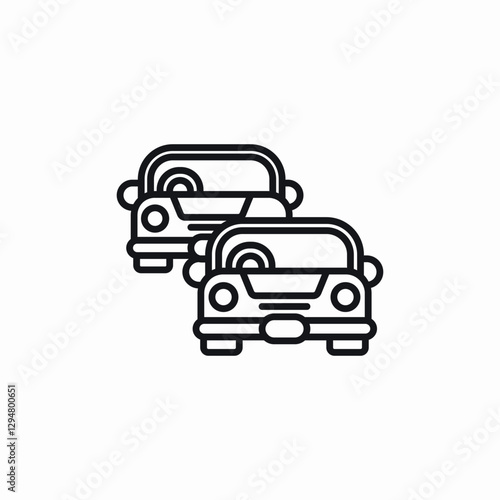 car vehicles icon sign vector