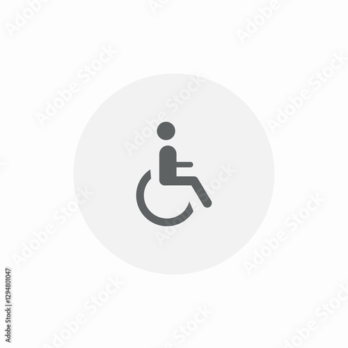 disability facility icon sign vector