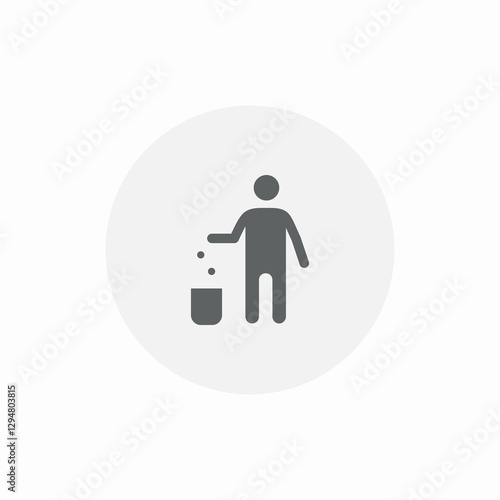 waste dispose icon sign vector