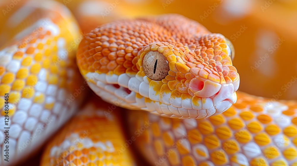 Fototapeta premium Photo of a poisonous snake on a white background