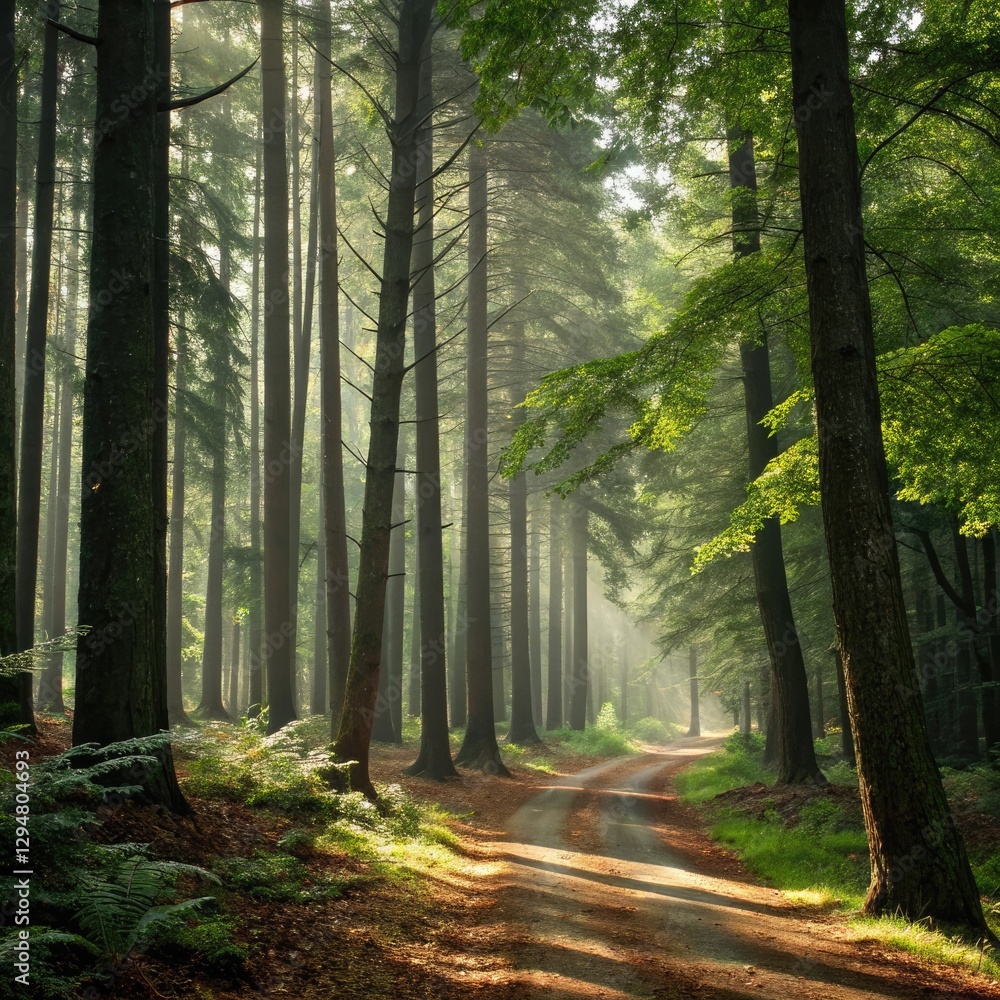 morning in the forest morning in the forest