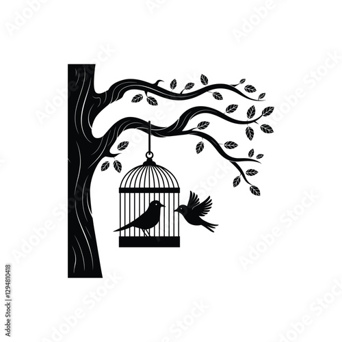 vector illustration of a bird