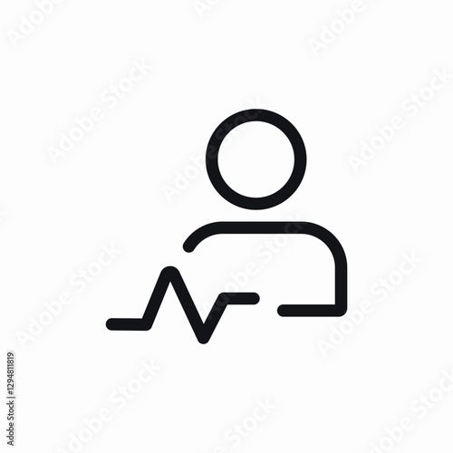 cardiology patients icon sign vector