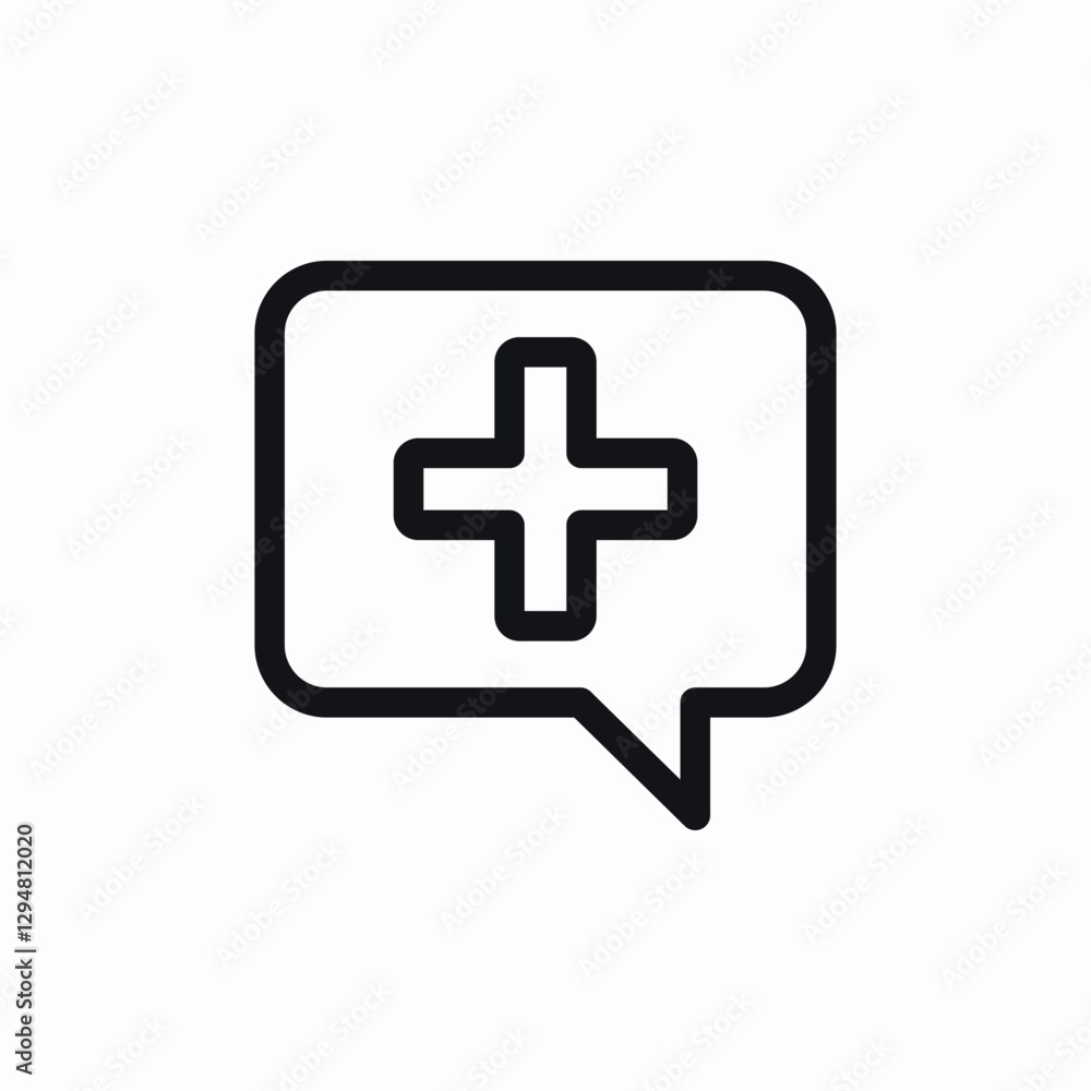 clinic messages icon sign vector clinic messages icon sign vector